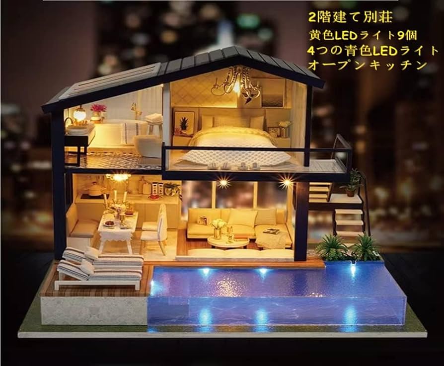 ♡完成品 ミニチュアドールハウス　(オルゴール.電池付き) ♡完成品 ミニチュアドールハウス (オルゴール.電池付き) - メルカリ